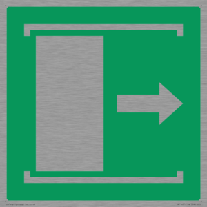 E033 safe condition door slides right to open